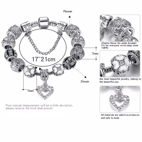 Silver Charms Bracelet