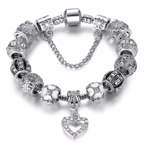 Silver Charms Bracelet