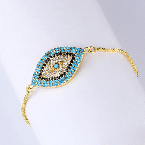 Gold Evil Eye Bracelet