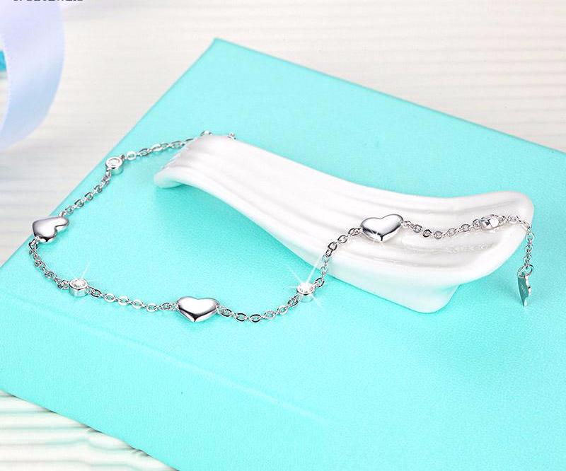 Silver Heart Bracelets