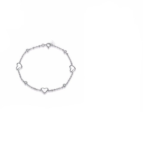 Silver Heart Bracelets
