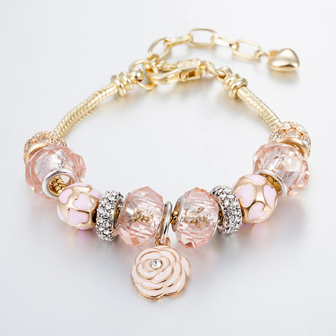 Flower Charm Bracelet