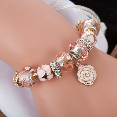 Flower Charm Bracelet