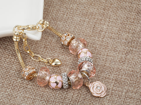 Flower Charm Bracelet