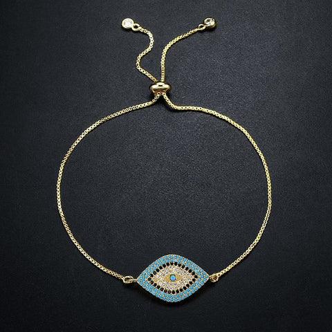 Gold Evil Eye Bracelet