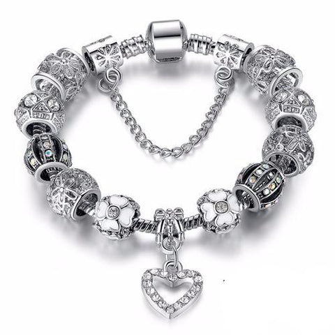 Silver Charms Bracelet