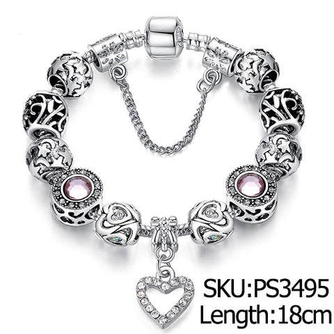 Silver Charms Bracelet