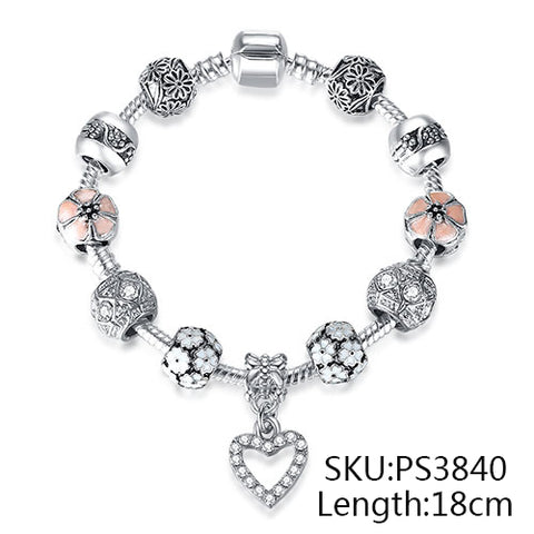 Silver Charms Bracelet